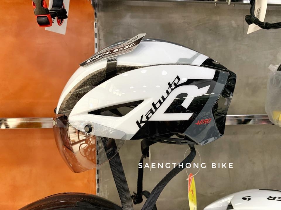 หมวกแอโร่ Kabuto Aero-R1 พร้อมแถม Shield กันลม - Saengthong Bike