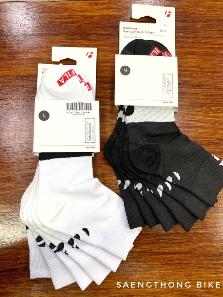 BonRaceSock ถุงเท้า Bontrager Race Pack 3 คู่