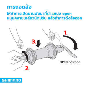 วิธีการถอดล้อจักรยาน